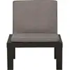 Image de vidaXL Chaise longue de jardin avec revêtement Plastique gris