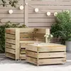 Image de vidaXL Ensemble de salon de jardin 2 pièces en palettes Bois de pin imprégné