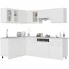 Image de vidaXL Kitchenette Lyon 11 pièces blanc bois composite