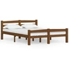 Image de vidaXL Lit en bois massif pin brun miel 140x200 cm