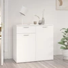Image de vidaXL Sideboard Blanc 80x36x75 cm Bois composite