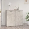 Image de vidaXL Sideboard gris béton 80x36x75 cm Bois composite