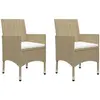 Image de vidaXL Ensemble de jardin 5 pièces Beige