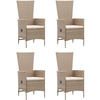 Image de vidaXL Ensemble de jardin 5 pièces Beige