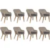 Image de vidaXL Ensemble de jardin 9 pièces brun