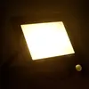 Image de vidaXL Projecteur LED avec capteur 100 W blanc chaud