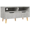 Image de vidaXL Armoire TV gris béton 90x40x48,5 cm Bois composite