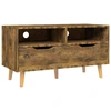Image de vidaXL Armoire TV chêne fumé 90x40x48,5 cm Bois composite