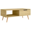 Image de vidaXL Table basse en chêne Sonoma 100x49,5x43 cm Matériau dérivé du bois