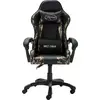 Image de vidaXL Chaise de jeu noir et camouflage similicuir