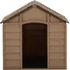 Image de vidaXL Niche pour chiens brune 71x71,5x68 cm PP