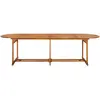 Image de vidaXL Table de jardin à manger 280x90x75 cm en bois massif d'acacia