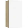 Image de vidaXL Armoire TV Blanc Chêne Sonoma 30,5x30x60 cm Bois composite