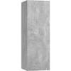 Image de vidaXL Armoire TV gris béton 30,5x30x90 cm Bois composite