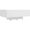 Image de vidaXL Table basse blanche 85x55x31 cm Bois composite