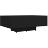 Image de vidaXL Table basse noire 85x55x31 cm Bois composite
