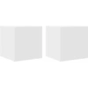 Image de vidaXL Armoires murales TV 2 pcs. Blanc 30,5x30x30 cm