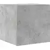Image de vidaXL Armoire TV murale gris béton 30,5x30x30 cm
