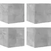 Image de Armoires TV murales 4 pcs. Gris béton 30,5x30x30 cm