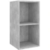 Image de vidaXL Armoire TV murale gris béton 37x37x72 cm Bois composite