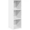 Image de vidaXL Meuble TV mural blanc 37x37x107 cm Bois composite
