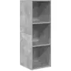 Image de vidaXL Armoire TV murale gris béton 37x37x107 cm Bois composite
