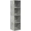 Image de vidaXL Armoire TV murale gris béton 37x37x142,5 cm Bois composite