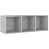 Image de vidaXL Armoire TV gris béton 107x35x37 cm Bois composite