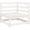 Image de vidaXL Ensemble salon de jardin 2 pièces avec coussins blanc pin massif