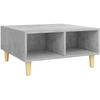 Image de vidaXL Table basse gris béton 60x60x30 cm Bois composite