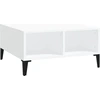 Image de vidaXL Table basse blanche 60x60x30 cm Bois composite