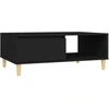 Image de vidaXL Table basse noire 90x60x35 cm Bois composite