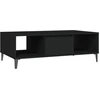 Image de vidaXL Table basse noire 103,5x60x35 cm Bois composite