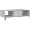 Image de vidaXL Table basse gris béton 103,5x60x35 cm Bois composite