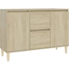 Image de vidaXL Sideboard chêne Sonoma 103,5x35x70 cm Matériau dérivé du bois