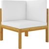 Image de vidaXL Banc de jardin 2 places avec coussins Bois Acacia & corde