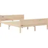 Image de vidaXL Lit en bois massif pin 160x200 cm