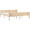 Image de vidaXL Lit en bois massif de pin 180x200 cm