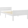 Image de vidaXL Lit en bois massif de pin blanc 100x200 cm
