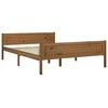 Image de vidaXL Lit en bois massif de pin brun miel 120x200 cm