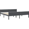 Image de vidaXL Lit en pin massif gris 180x200 cm
