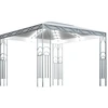Image de vidaXL Pavillon avec guirlande lumineuse LED 300x300 cm blanc crème
