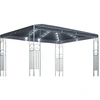 Image de vidaXL Pavillon avec guirlande lumineuse LED 400x300 cm Anthracite