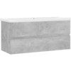 Image de vidaXL Meuble sous-lavabo encastré Gris béton Bois composite