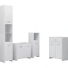 Image de vidaXL Ensemble de meubles de salle de bain 4 pièces blanc
