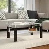 Image de Table basse Gris Transparent 95x55x40 cm verre trempé