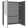 Image de vidaXL Armoire de toilette 60x15x75 cm MDF anthracite
