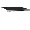 Image de vidaXL Store automatique avec LED & capteur de vent 300x250 cm Anthracite
