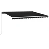 Image de vidaXL Store automatique avec LED & capteur de vent 450x300 cm Anthracite