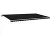 Image de vidaXL Store automatique avec LED & capteur de vent 600x300 cm Anthracite
